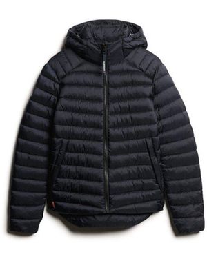 Superdry & Co Fully Lined Hooded Fuji Sport Padded Jacket - Blue