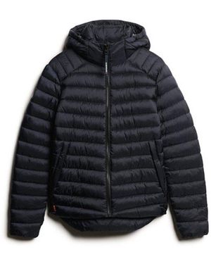 Superdry & Co Fully Lined Hooded Fuji Sport Padded Jacket - Blue
