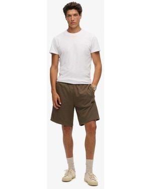 Superdry Essential Logo Jersey Shorts - Natural