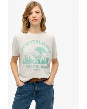 Superdry & Co Lo-fi Outdoor Mono Relaxed T-shirt - White