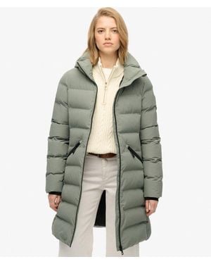 Superdry City Mid Gewatteerde Jas - Grijs