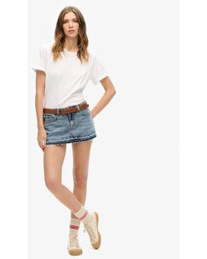 Superdry Denim Mini Skirt - Blue