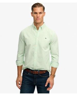 Superdry & Co Preppy Oxford Long Sleeve Shirt - Green