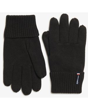 Superdry Essential Logo Knitted Gloves - Black