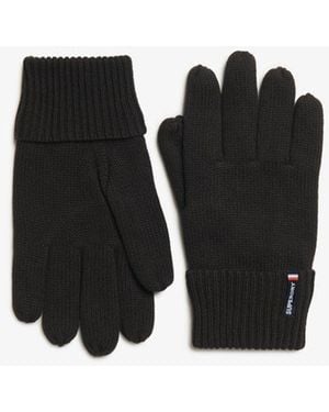 Superdry & Co Essential Logo Knitted Gloves - Black