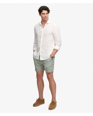 Superdry & Co The Merchant Store - Linen Shorts - Blue