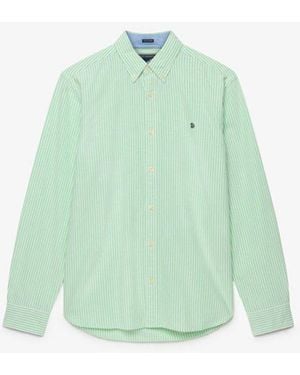 Superdry & Co Preppy Oxford Long Sleeve Shirt - Green