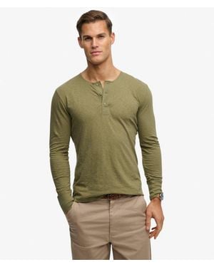 Superdry & Co The Merchant Store - Henley Lightweight Top - Green