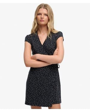 Superdry Athletic Essential Wrap Dress - Black