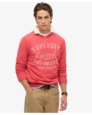 Superdry Lo-Fi Outdoors Relaxed Crew Sweatshirt - Red