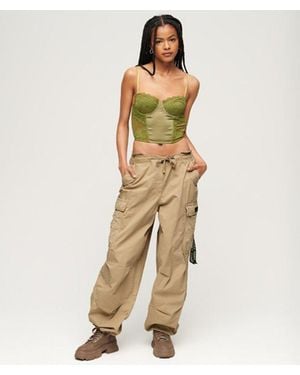 Superdry & Co baggy Parachute Pants - Metallic
