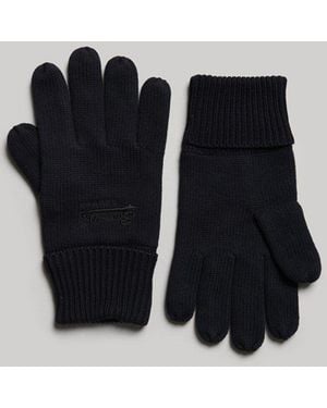Superdry Essential Plain Gloves Navy - Black