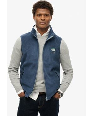 Superdry Active Fleece Gilet - Blue