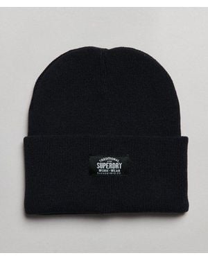 Superdry & Co Classic Knitted Beanie - Black