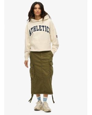 Superdry Cargo Midi Skirt - Natural