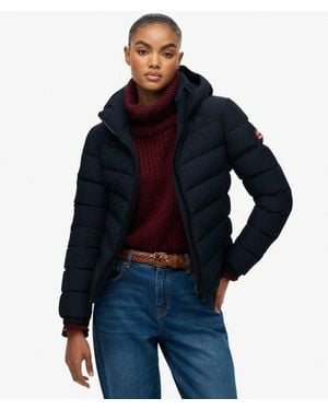 Superdry & Co Hooded Fuji Padded Jacket - Blue