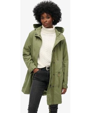Superdry & Co Fully Lined Vintage Field Parka - Green