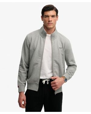 Superdry Essential Trainingsjack Met Logo - Grijs