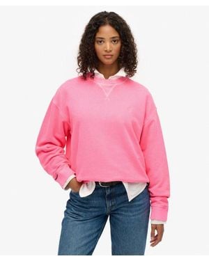 Superdry Studios Crew Sweatshirt - Red