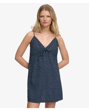 Superdry & Co Textured Woven Cami Dress - Blue