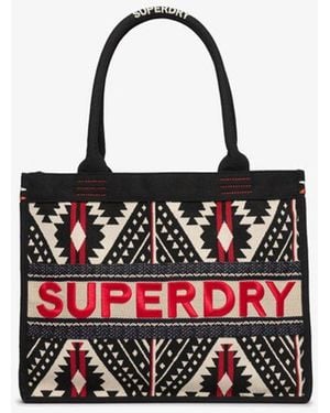 Superdry & Co Luxe Embroidered Tote Bag