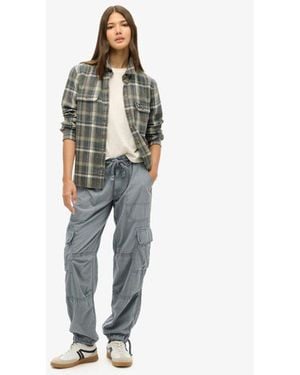 Superdry Lightweight Beach Cargo Trousers - Blue