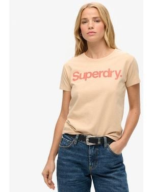 Superdry & Co Core Logo City Fitted T-shirt - Blue
