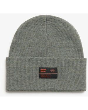 Superdry Surplus Knitted Beanie Hat - Grey