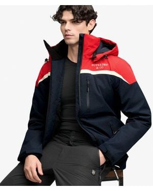 Superdry & Co Hooded Ski Shell Jacket - Red