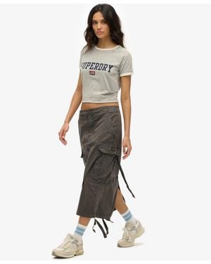 Superdry & Co Cargo Midi Skirt - White