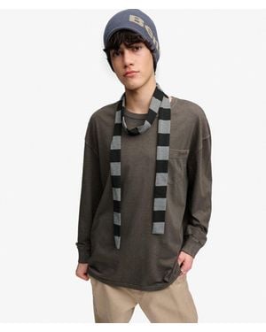 Superdry Bench X & Co Bench Boxy Long Sleeve Pocket Top - Grey