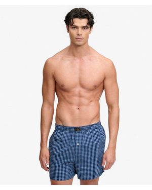 Superdry Cotton Boxer Shorts - Blue