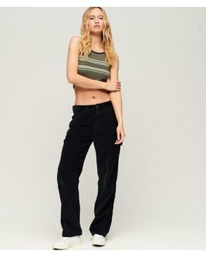 Superdry & Co Cord Carpenter Trousers - Blue