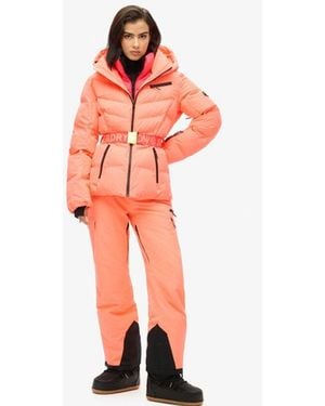 Superdry & Co Ski Luxe Puffer Jacket - Orange