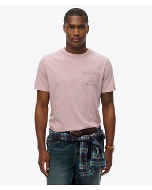 Superdry & Co Athletic Embossed Relaxed T-shirt - Red
