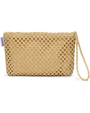 Superga Raffia Clutch Pin Mujer Talla Única - Metálico