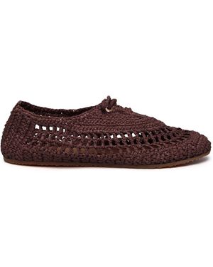 Superga 3021 Crochet Ballerina Bailarinas Mujer Marrón