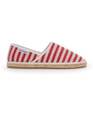 Superga 3009 Cotton Stripes - Rosso
