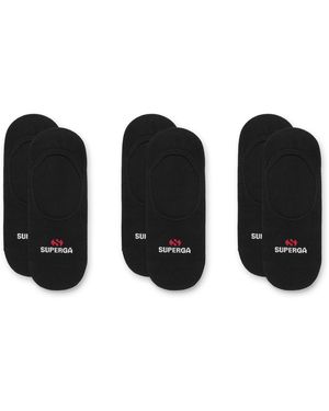Superga Sp-Noos10 Liner 3Pack Calze Uomo, Donna Nero