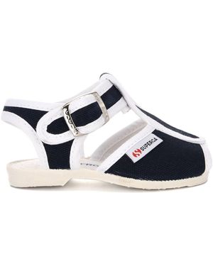 Superga 1200-Cotj Sandalias Niño/A Blanco - Azul
