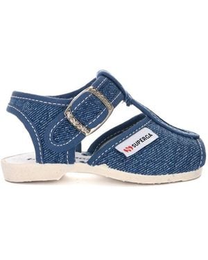 Superga 1200-Cotj Sandalias Niño/A Gris - Azul