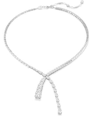 Swarovski Matrix Y Necklace - Metallic