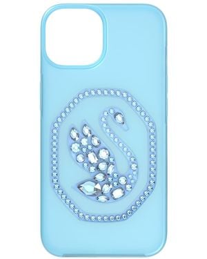 Swarovski Funda para smartphone, cisne, iphone® 14 - Azul