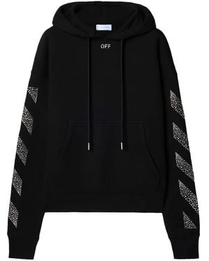 Swarovski Off-whitetm Arrow Hoodie - Black