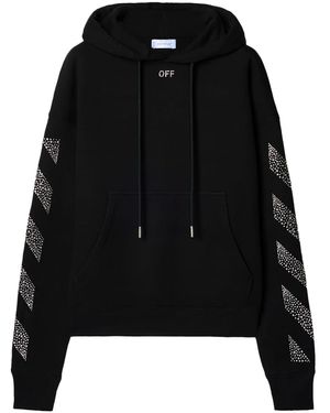 Swarovski Off-whitetm Arrow Hoodie - Black