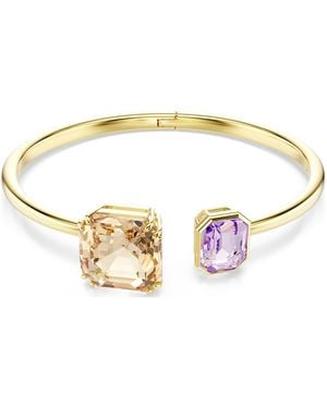 Swarovski Brazalete millenia, talla octogonal, multicolor, baño tono oro - Metálico