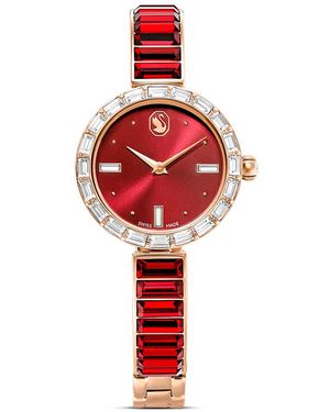 Swarovski Matrix Bangle Watch - Red