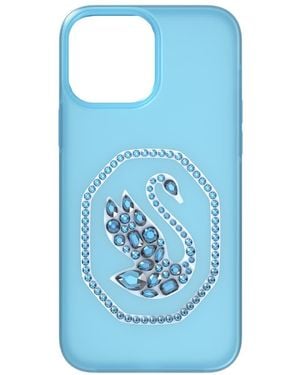 Swarovski Funda para smartphone, cisne, iphone® 13 pro max - Azul