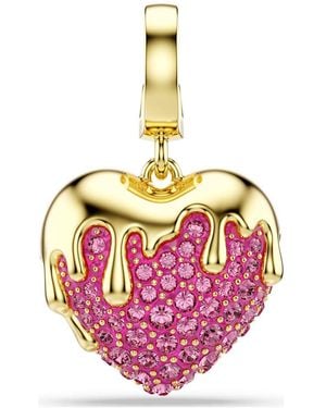 Swarovski Idyllia Crystal Heart Charm - Pink