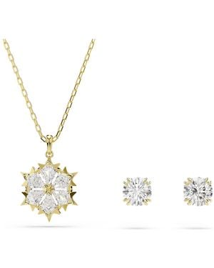 Swarovski Magic Set, Set (2) Mixed Cuts, Snowflake, 18K Finish - Metallic